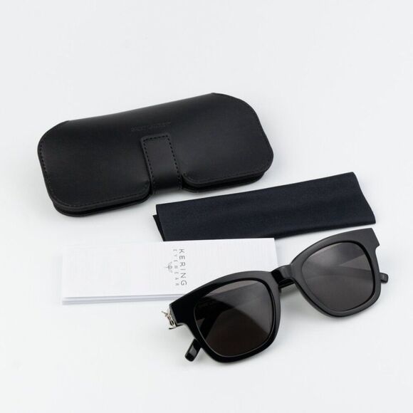 NEW Saint Laurent SLM124 001 Black Grey Square Men Sunglasses - Picture 10 of 11